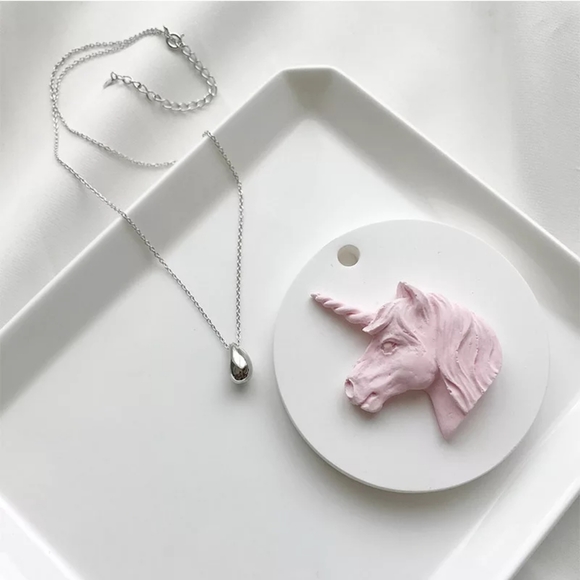 NEW Water Drop Necklace | 18k Gold Vermeil Over Sterling Silver - Picture 4 of 14